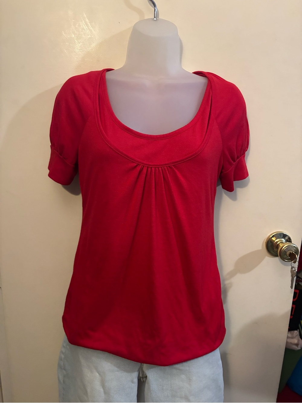 Red Built-In Cami Top